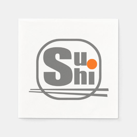 Sushi Paper Napkins Servet (Voorkant)