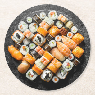 Sushi Papierpapier onderzetters