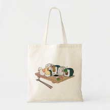 Sushi partij MAXI - canvas tas