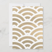 Sushi Party Eenvoudige Bourgogne & Gouden Verjaard Kaart (Achterkant)