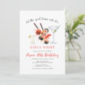 Sushi Party | Goede tijden Roll Meisjes Nachtfeest Kaart (Staand voorkant)