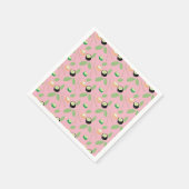 Sushi Party Hibachi Sushi Rolls and Chopsticks Servet (Hoek)