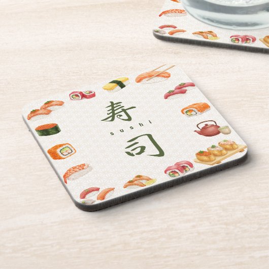 Sushi Party Invitation　寿司 Bier Onderzetter (Linkerzijde)