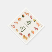 Sushi Party Invitation　寿司 Servet (Hoek)