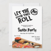 Sushi Party Japanners laten de goede tijden draaie Kaart (Voorkant)