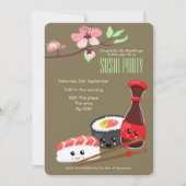 Sushi Party Kawaii personaliseert Japanners Kaart (Voorkant)