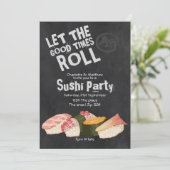 Sushi Party laat de Good Times Japans rollen Kaart (Staand voorkant)