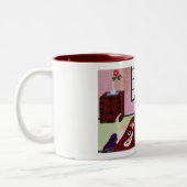 Sushi Party Labradors Tweekleurige Koffiemok (Links)