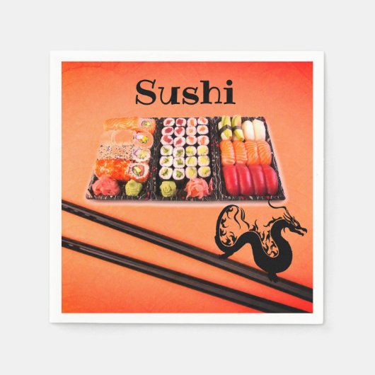 Sushi Party Napkins Servet (Voorkant)