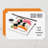 Sushi Party Stijlvolle moderne Japanse partij Kaart (Voorkant / Achterkant)