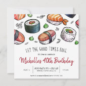 Sushi Party uitnodiging (Voorkant)