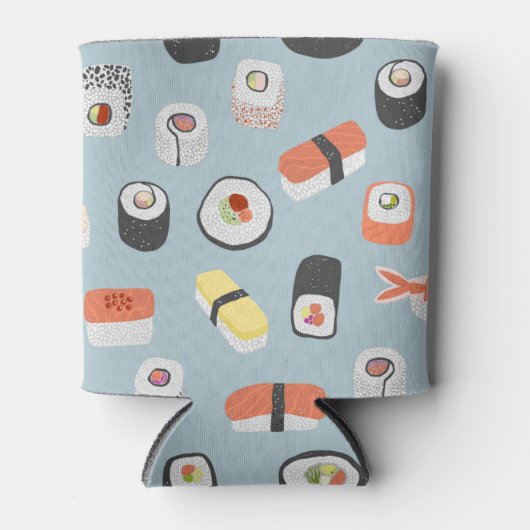 Sushi Pattern Blikjeskoeler (Voorkant)