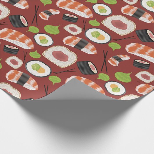 Sushi Pattern Cadeaupapier (Hoek)