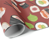 Sushi Pattern Cadeaupapier (Rol Hoek)