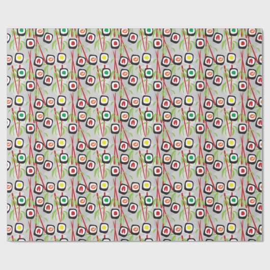 Sushi Pattern Cadeaupapier (Vlak)