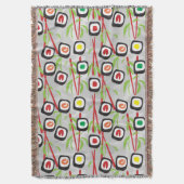 Sushi Pattern Deken (Voorkant Verticaal)