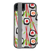 Sushi Pattern Incipio iPhone Portemonnee Hoesje (Agenda Achterkant)