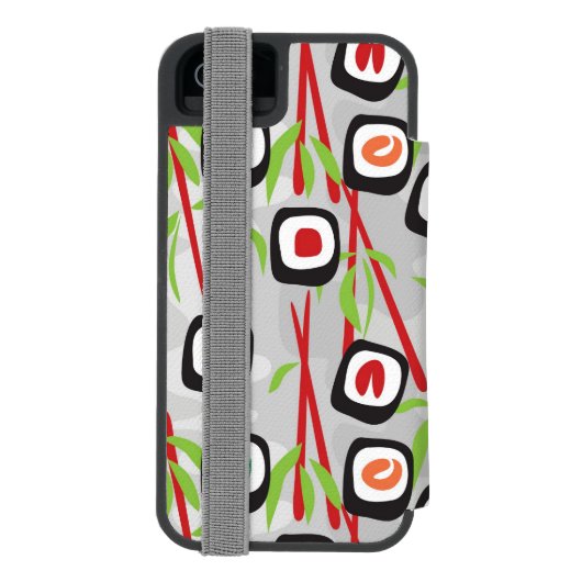 Sushi Pattern Incipio iPhone Portemonnee Hoesje (Agenda Achterkant)