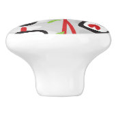 Sushi Pattern Keramische Knop (Zijkant)
