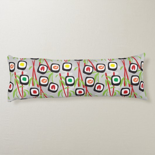 Sushi Pattern Lichaamskussen (Achterkant)