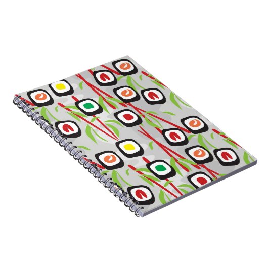 Sushi Pattern Notitieboek (Rechterzijde)
