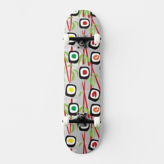 Sushi Pattern Persoonlijk Skateboard (Voorkant)