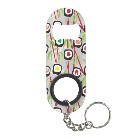Sushi Pattern Sleutelhanger Flessenopener (Achterkant)