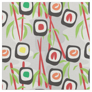 Sushi Pattern Stof