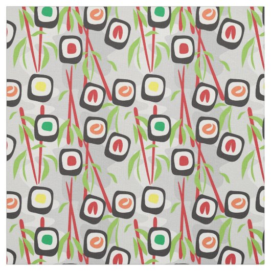 Sushi Pattern Stof (Swatch)