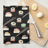 Sushi Pattern Theedoek (Quarter Fold)