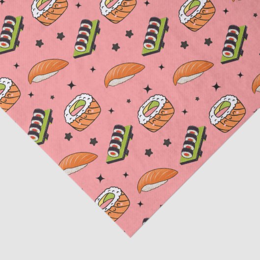 Sushi Pattern Tissuepapier (Detail)