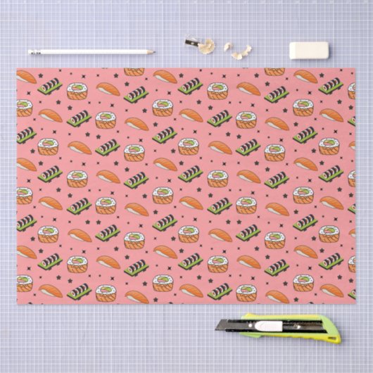 Sushi Pattern Tissuepapier (Craft)