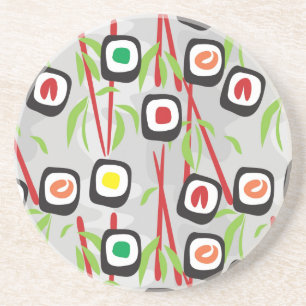 Sushi Pattern Zandsteen Onderzetter