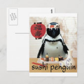 sushi penguin briefkaart (Voorkant / Achterkant)