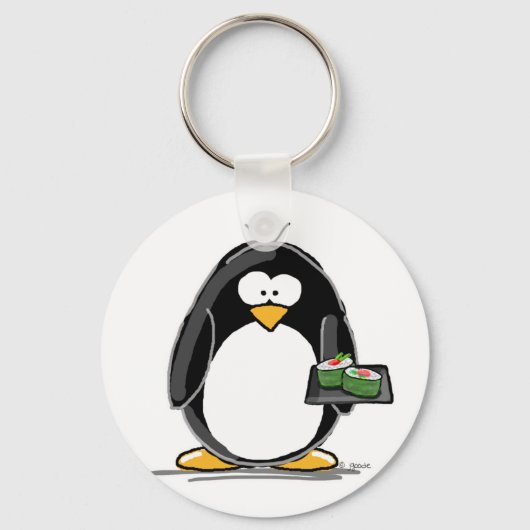 Sushi Penguin Sleutelhanger (Voorkant)