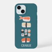 Sushi Persoonlijk iPhone 15 Case (Achterkant)
