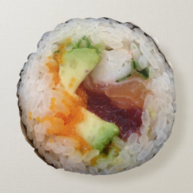 Sushi Pillow Rond Kussen (Voorkant)