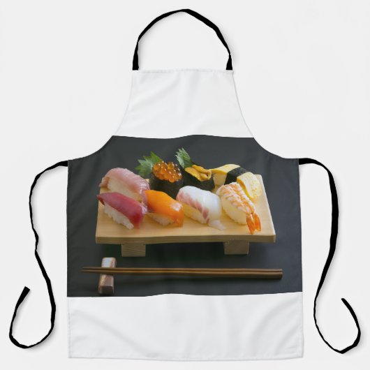 Sushi Platter Apron – Classic Nigiri Harmony Schort (Voorkant)