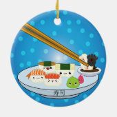 Sushi Platter DBL Sided Ornament (Achterkant)