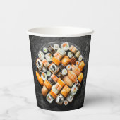 Sushi Platter Papieren Bekers (Achterkant)