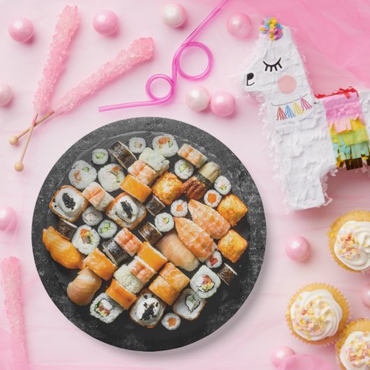 Sushi Platter Papieren Bordje (Feest)