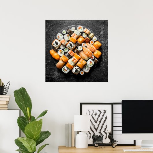 Sushi Platter Poster (Thuiskantoor)