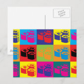 Sushi Pop Art Briefkaart (Voorkant / Achterkant)