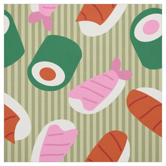 Sushi Pop Art Stof (Swatch)