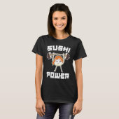 Sushi Power  Gym Vegetarian Workout Muscle Powerli T-shirt (Voorkant volledig)