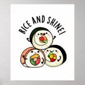 Sushi Pun, rast en shine Funny Poster (Voorkant)