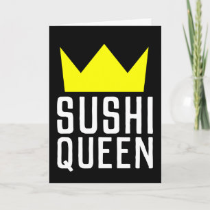 SUSHI QUEEN BIRTHDAY, GESCHIKT VOOR DE KADERING VA KAART