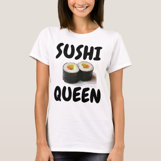SUSHI QUEEN Sushi Lover T-shirts (Voorkant)