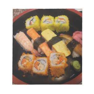 Sushi Rauw Eten Japans Eten Lekker Serveren Notitieblok