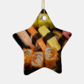 Sushi Raw Food Japans maalmiddel Delicious Serving Keramisch Ornament (Rechts)